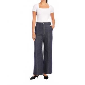 NEW FIFTEEN TWENTY miles wide-leg trouser pants in navy